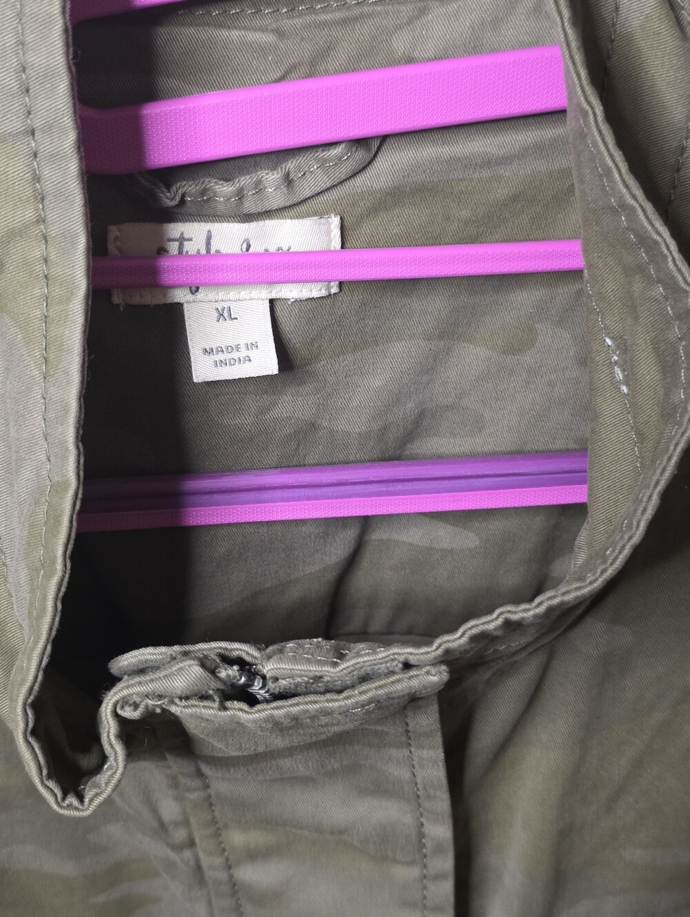 Style & Co Camo Utility Jacket - Picture 4 of 10